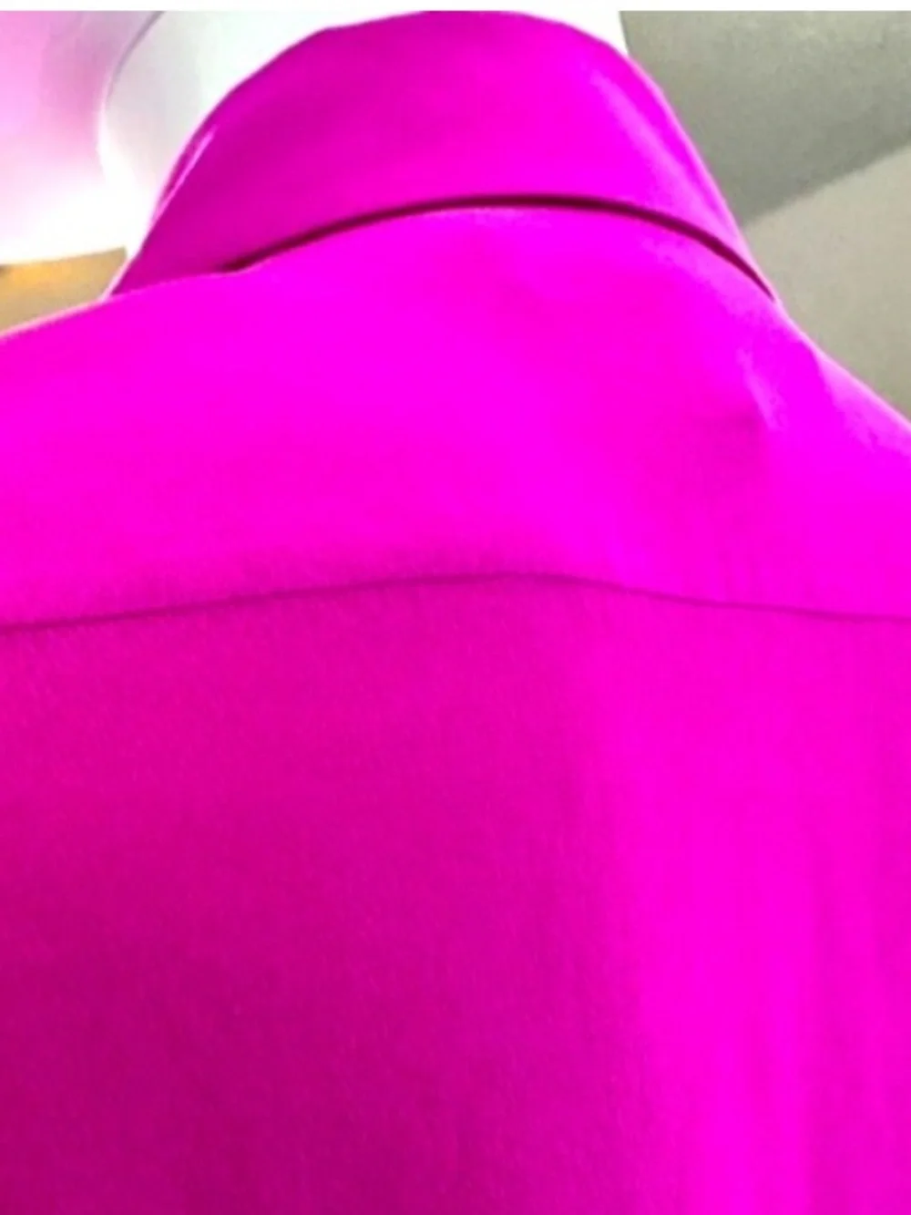 Tommy Bahama Silk Magenta “June” Relaxed Fit Button Down Blouse - Picture 4 of 7